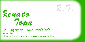 renato topa business card